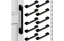 Set de mânere pentru mobilă 10 bucăți – mânere negre