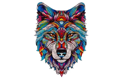 Puzzle din lemn lup - 170 piese - 38 x 27 cm