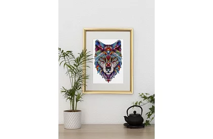 Puzzle din lemn lup - 170 piese - 38 x 27 cm