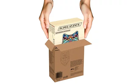 Puzzle din lemn lup - 170 piese - 38 x 27 cm