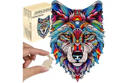 Puzzle din lemn lup - 170 piese - 38 x 27 cm