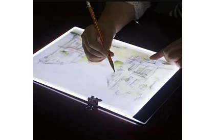 Placă LED iluminată pentru conturare A4