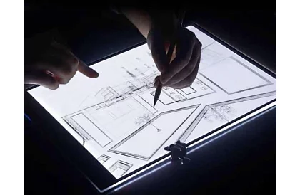 Placă LED iluminată pentru conturare A4