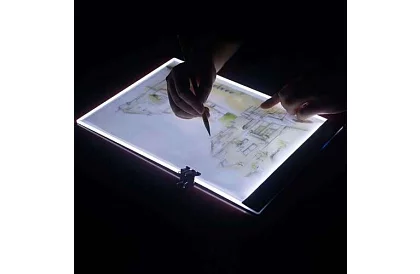 Placă LED iluminată pentru conturare A4