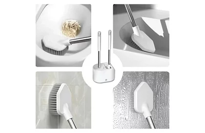 Set de perii din silicon pentru toaletă – perie WC