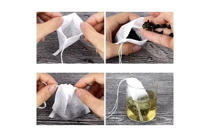 Pungi de ceai de unică folosință - set de 100 buc