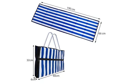 Saltea pliabilă pentru plajă 190 x 66 cm