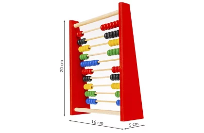 Război de numărat cu mărgele din lemn pentru copii