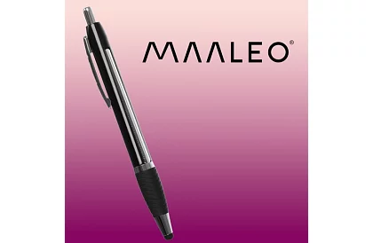 Set de 6 stilouri cu vârf - 3 x albastru + 3 x negru