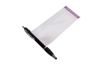 Set de 6 stilouri cu vârf - 3 x albastru + 3 x negru