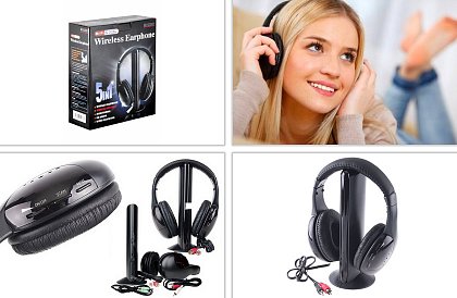 Căşti Hi-FI multifuncţionale, wireless - 5 în 1