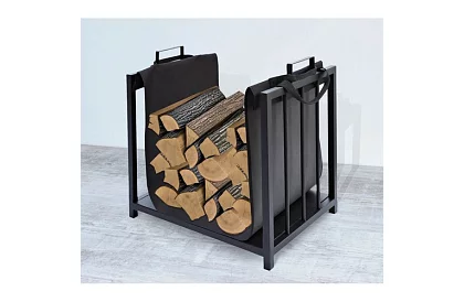 Suport pentru lemne pentru șemineu